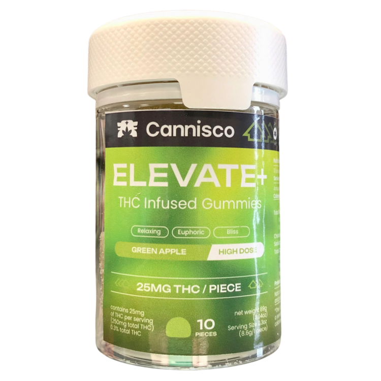 East Coast Collective (ECC) ECC - Cannisco - Elevate+ 625mg CBD : 25mg THC 10ct Gummies