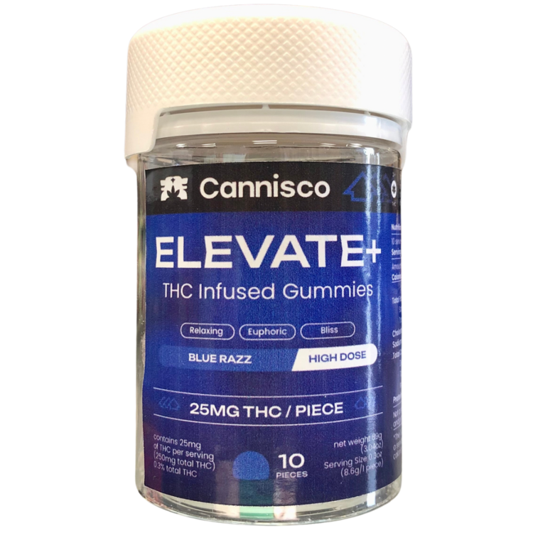 East Coast Collective (ECC) ECC - Cannisco - Elevate+ 625mg CBD : 25mg THC 10ct Gummies