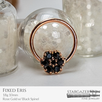 Fixed Eris 18g 10mm; Rose Gold with Black Spinel