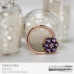 Fixed Eris18g 8mm; Rose Gold with Lilac Topaz
