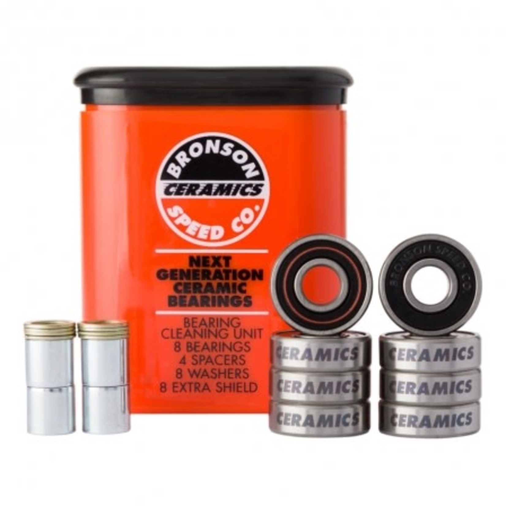 Bronson BRONSON SPEED CO. CERAMIC BEARINGS & CLEANING SET (SET OF 8)