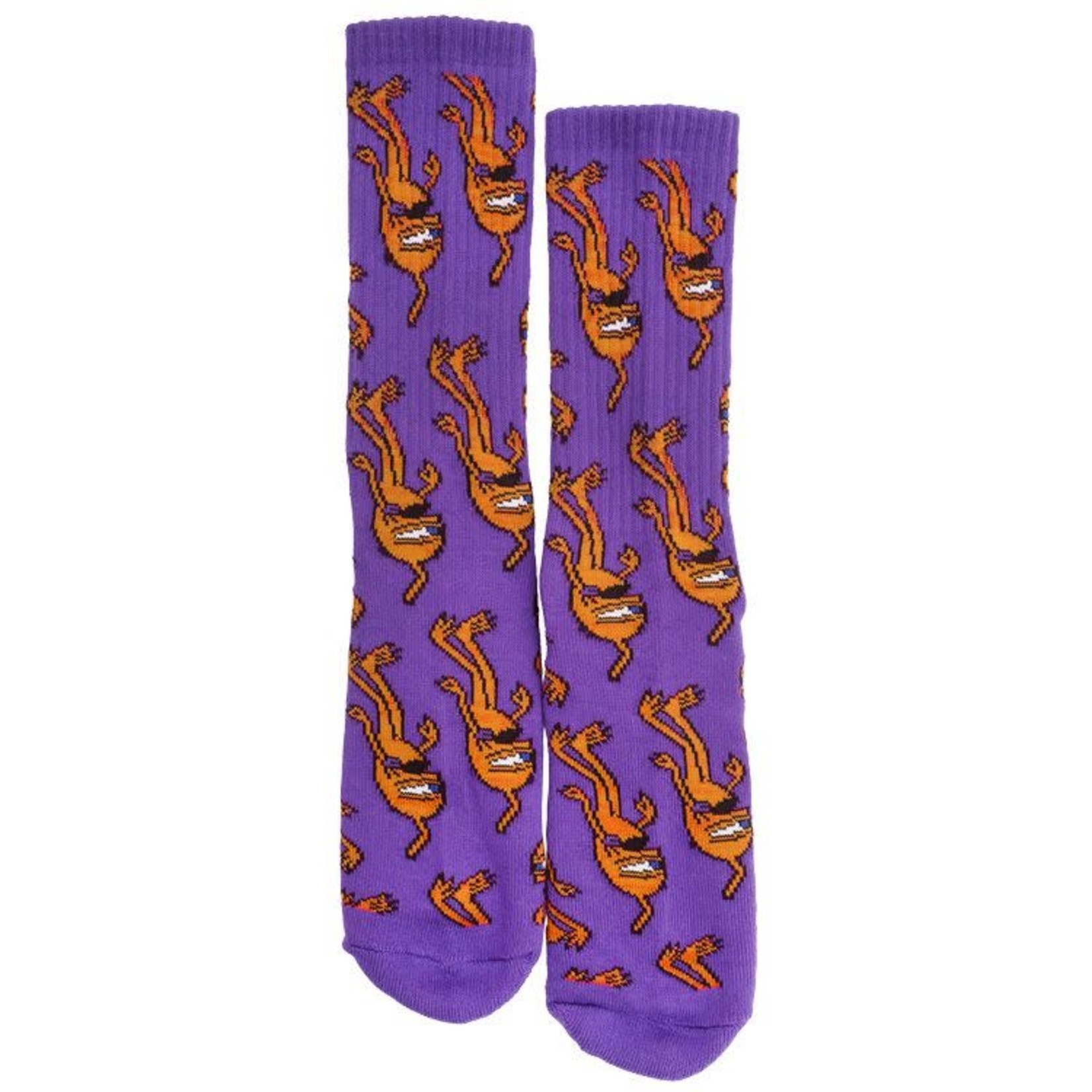 TOY MACHINE TOY MACHINE SOCK MULTI SECT PURPLE