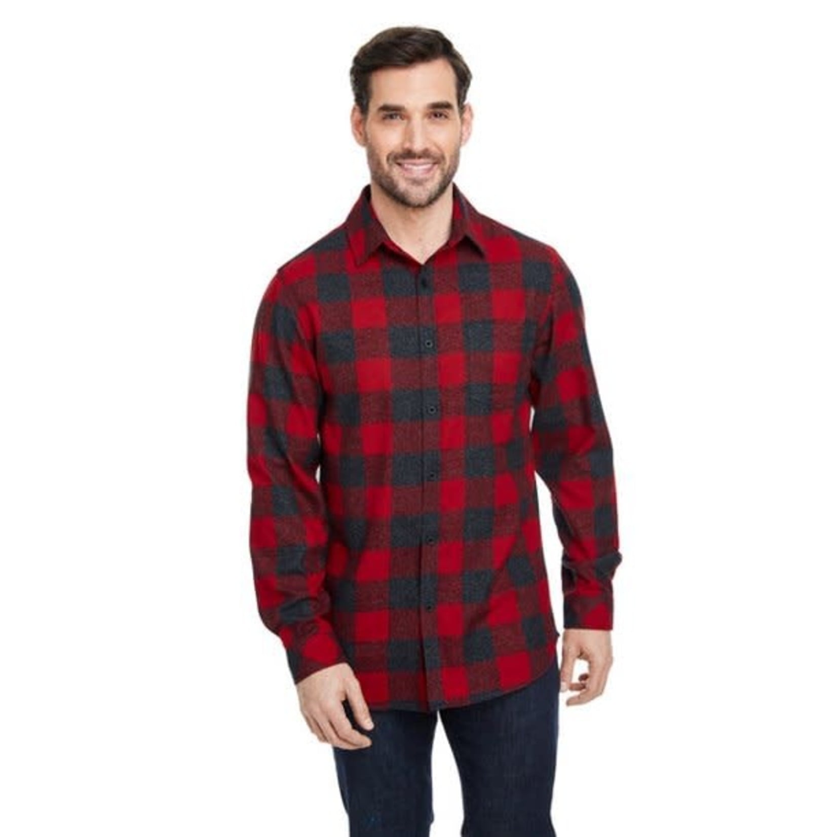 BURNSIDE Men's Burnside Flannel Long Sleeve Button Down Shirt