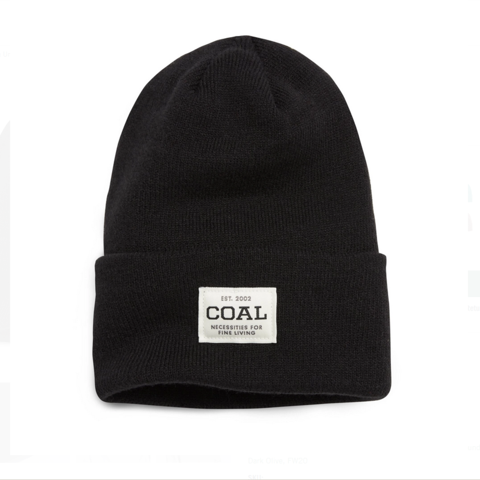 Coal Coal Uniform Acrylic Knit Cuffed Beanie