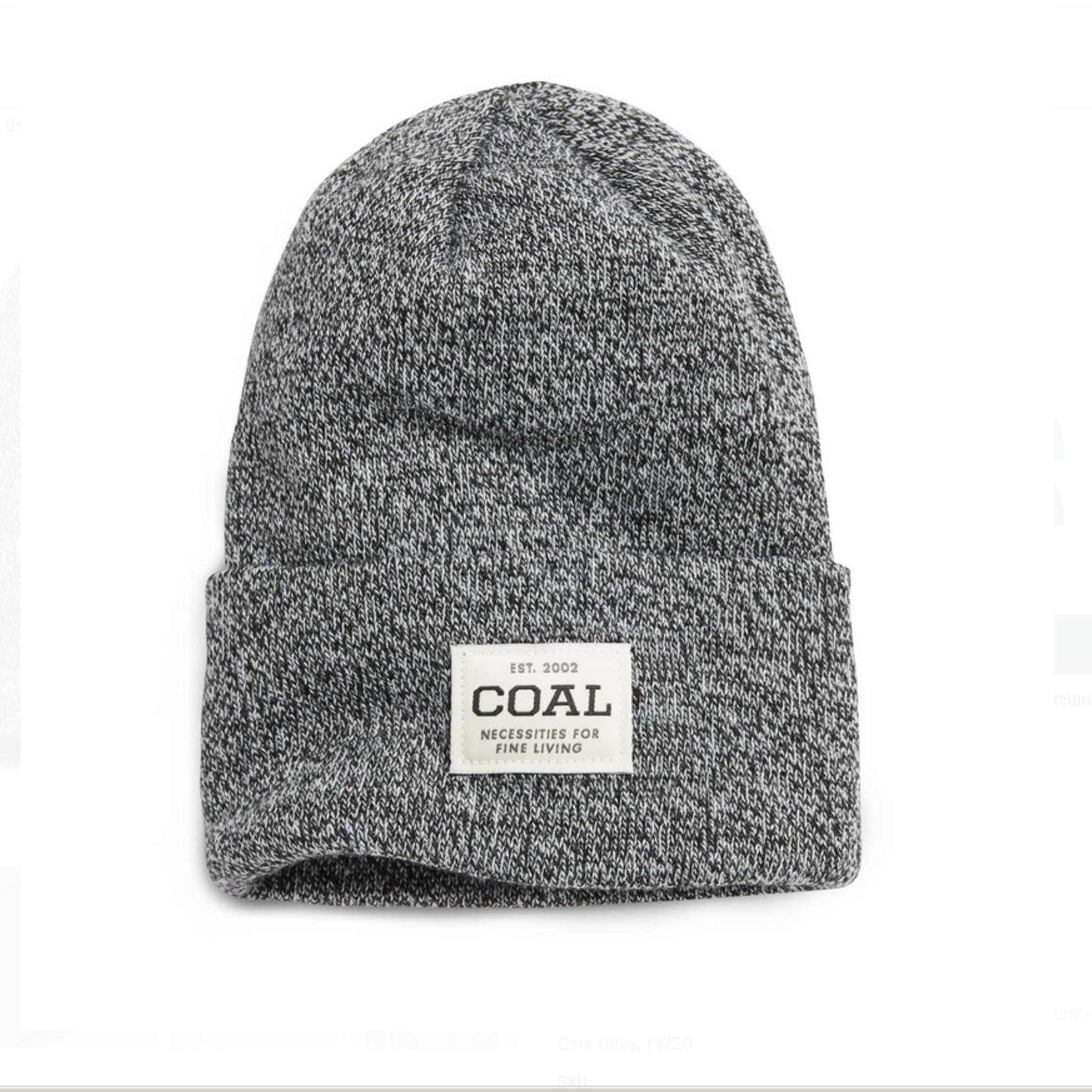 Coal COAL UNIFORM ACRYLIC KNIT CUFF BEANIE