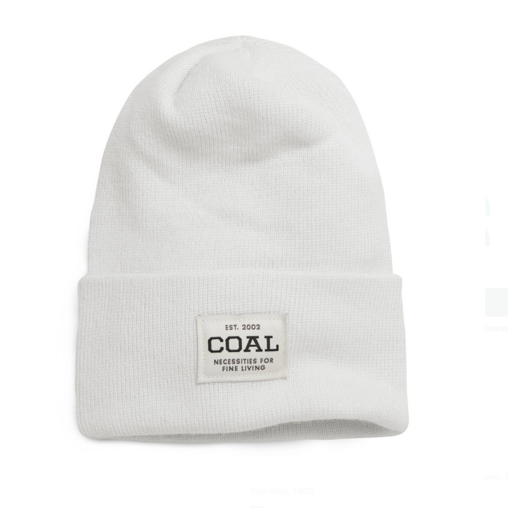 Coal COAL UNIFORM ACRYLIC KNIT CUFF BEANIE