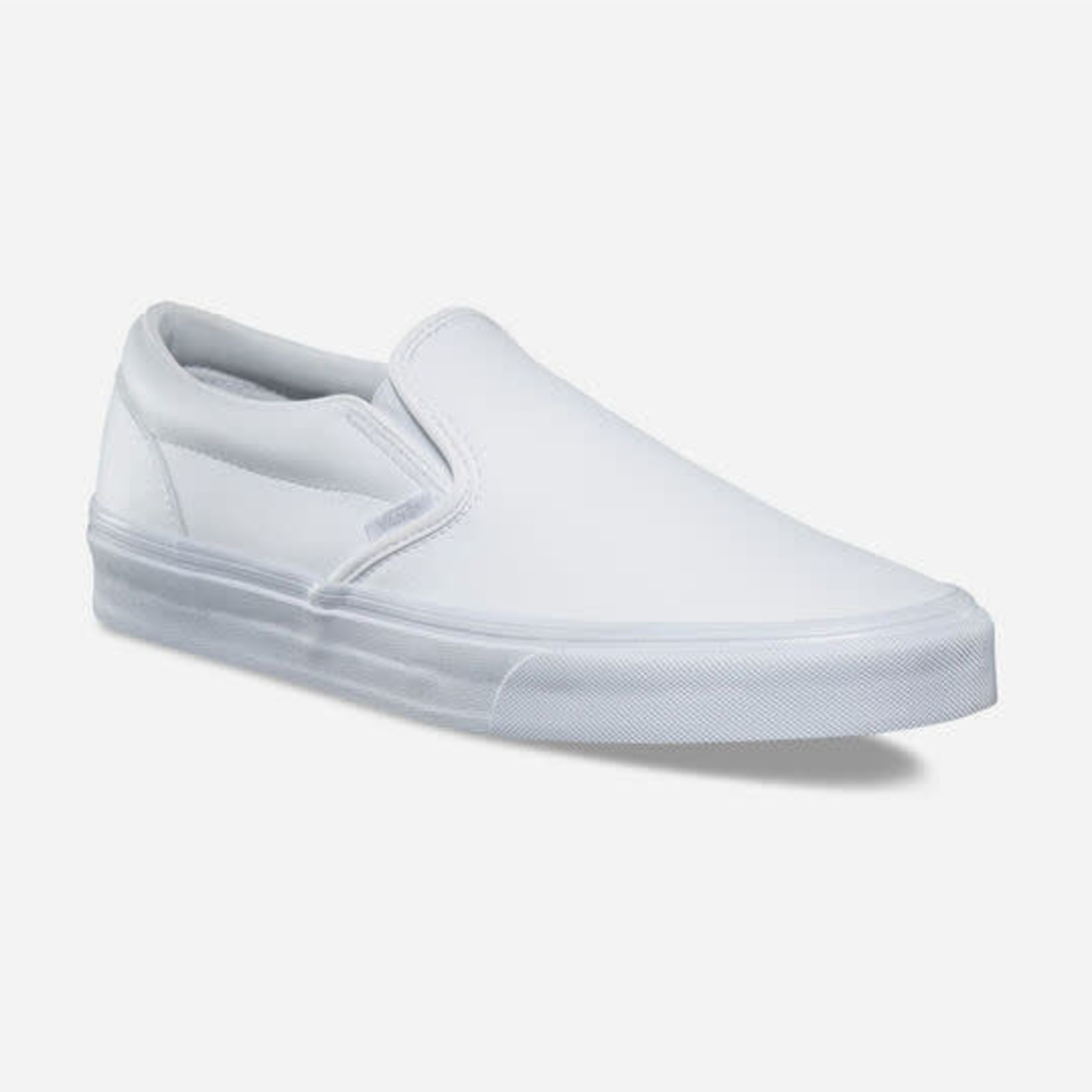 Vans Classic Slip-On Shoes, Men's, M8.5/W10, White/White