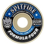 BONES Spitfire Formula Four Conical Full Skateboard Wheels 53mm 99A (White/Blue)