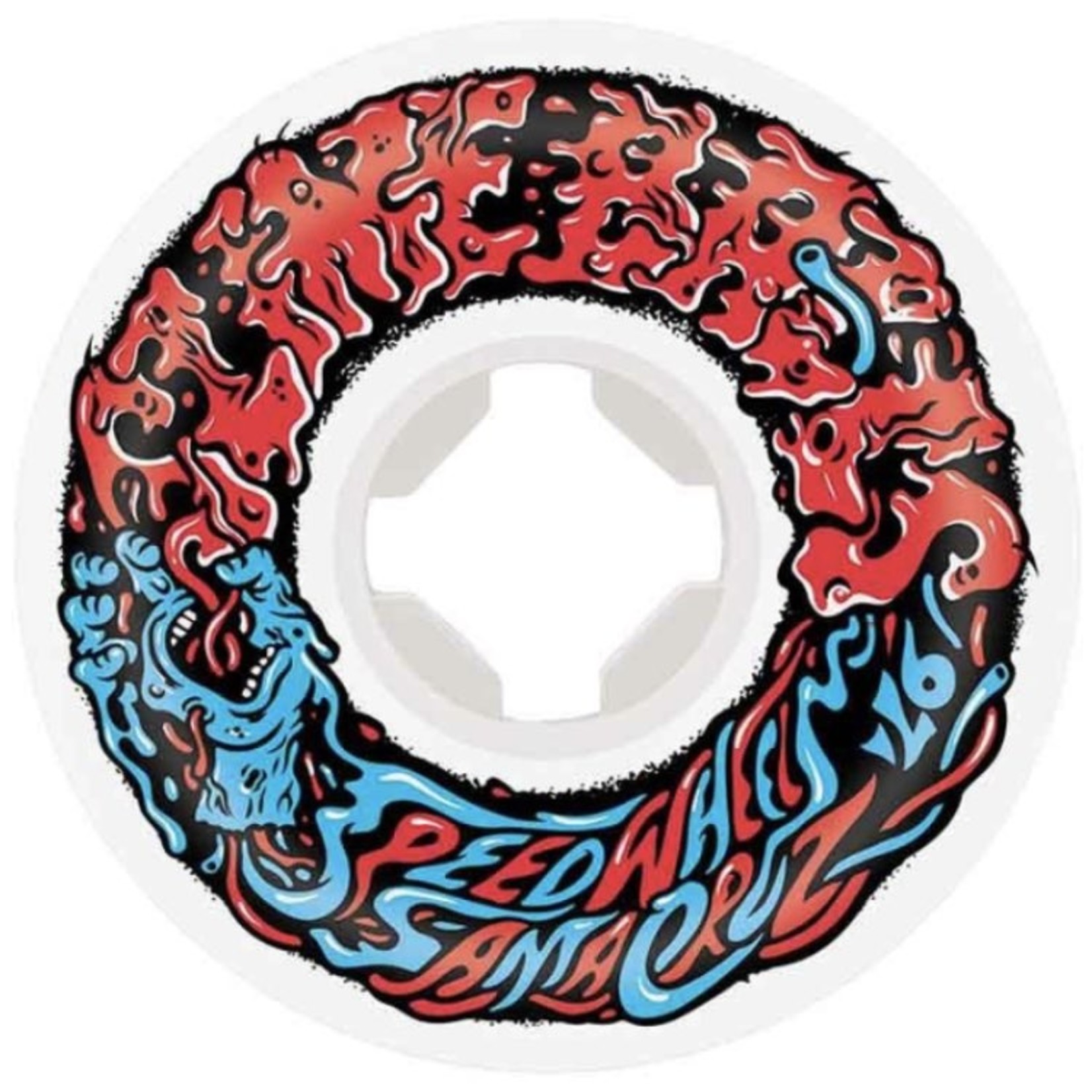 Slime Ball Slime Balls Mini II Skateboard Wheels 53mm 97a (White/Red/Bue)