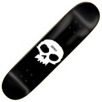 ZERO SKATEBOARDS Zero Single Skull Skateboard Deck 8.25 (Black/White)