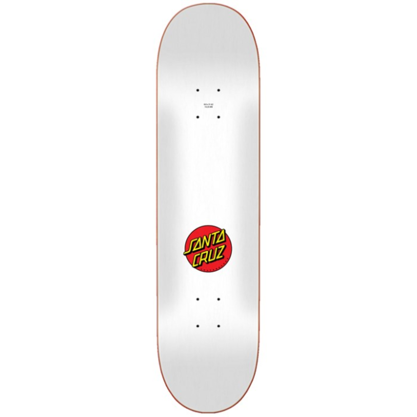 Santa Cruz SANTA CRUZ CLASSIC DOT MATTE WHITE SKATEBOARD DECK 8.0