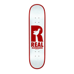REAL  SKATEBOARDS REAL DOVES RENEWAL DECK RED/WHITE SKATEBOARD DECK 8.06