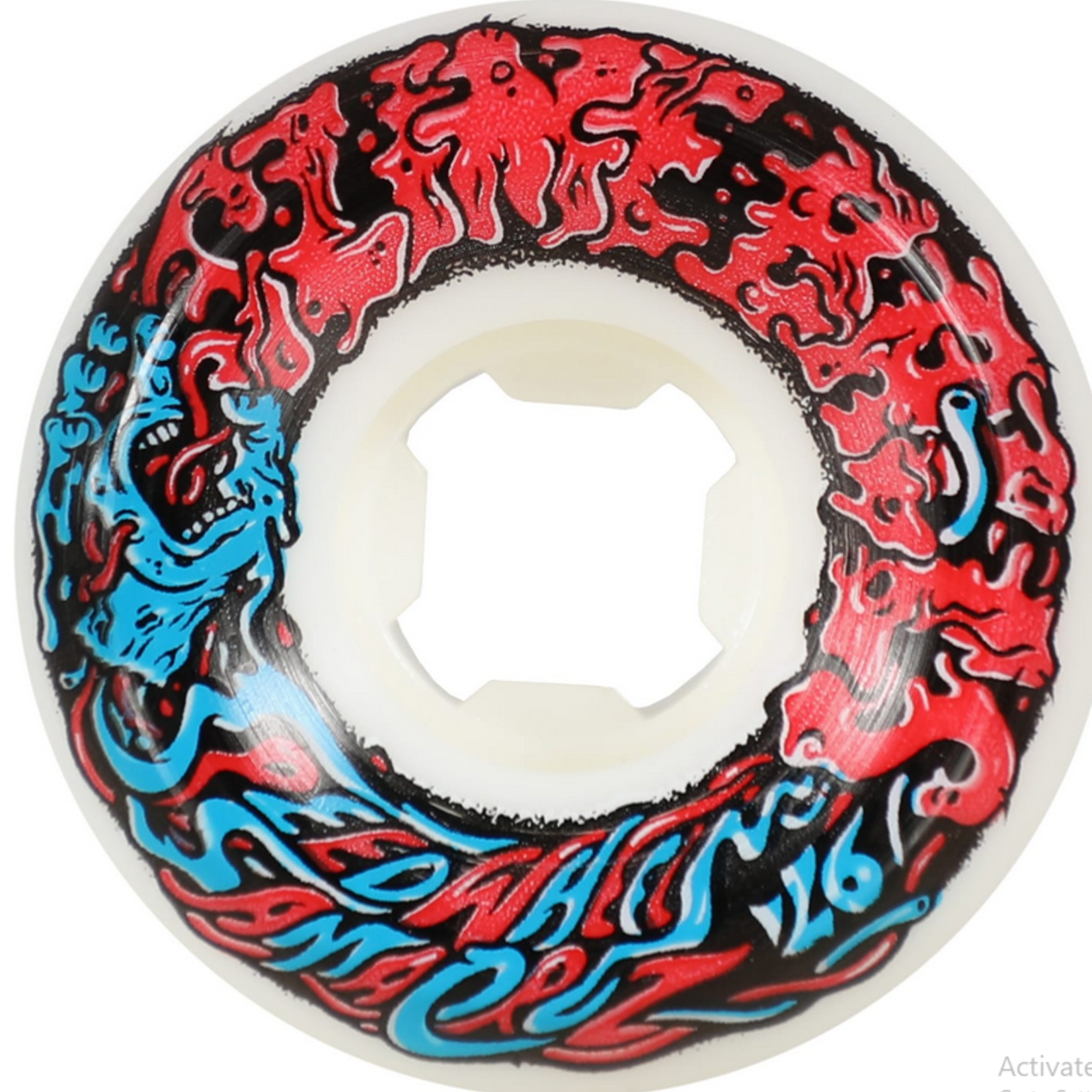 Slime Ball Slime Balls Mini II Skateboard Wheels 53mm 97a (White/Red/Bue)