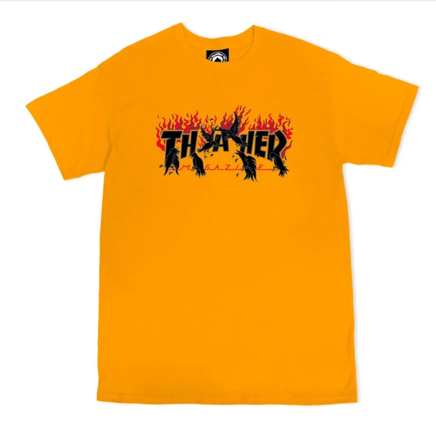 THRASHER THRASHER CROWS TSHIRT GOLD