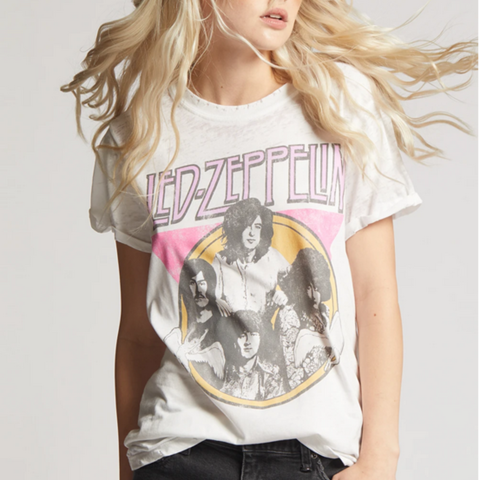 RECYCLED KARMA RECYCLED KARMA LED ZEPPELIN GRAPHIC BAND TSHIRT