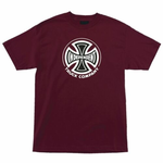 INDEPENDENT INDEPENDENT TRUCK CO. TSHIRT BURGUNDY MEDIUM