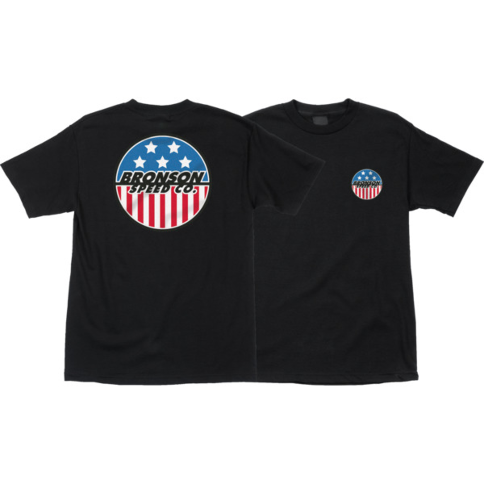 Bronson Bronson Speed Co Merica Spot Logo Black Tshirt Size Small
