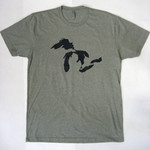 Corkys Michigan Great Lakes Logo Short Sleeve Tshirt