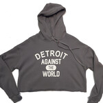 Corkys Women's Detroit Against the World Cropped Hoodie