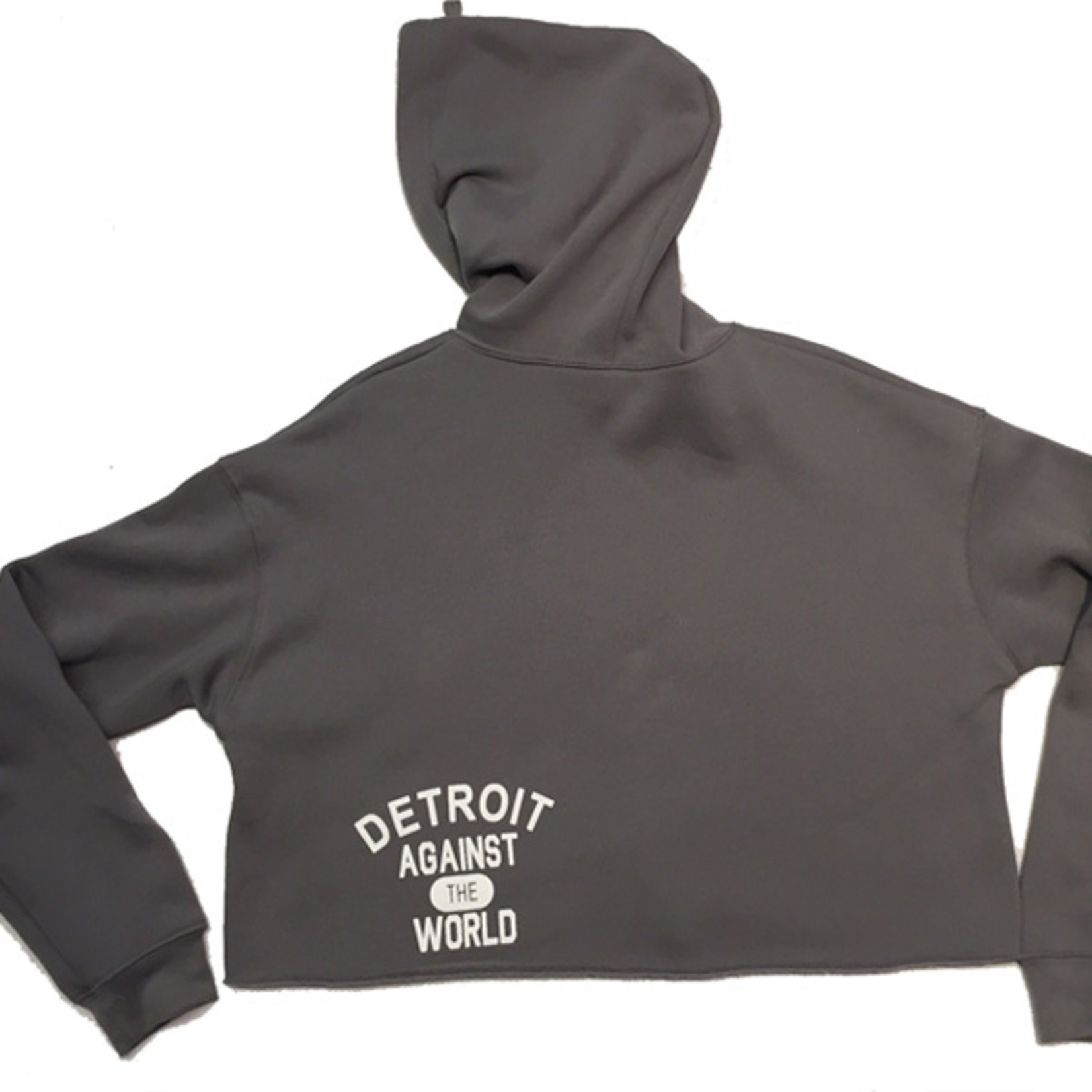 Corkys Women's Detroit Against the World Cropped Hoodie