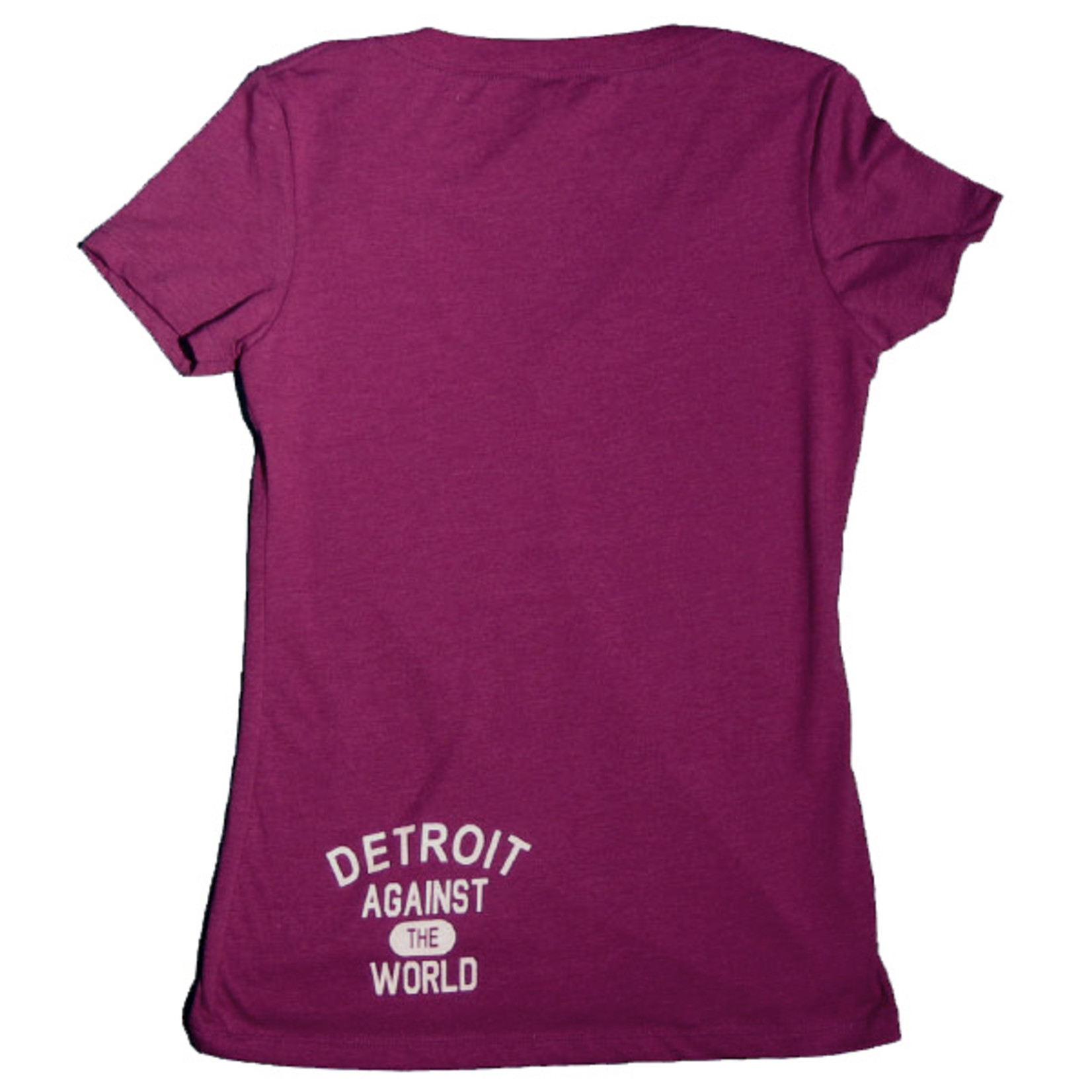 DETROIT AGAINST THE WORLD WOMEN'S DETROIT AGAINST THE WORLD V-NECK TSHIRT