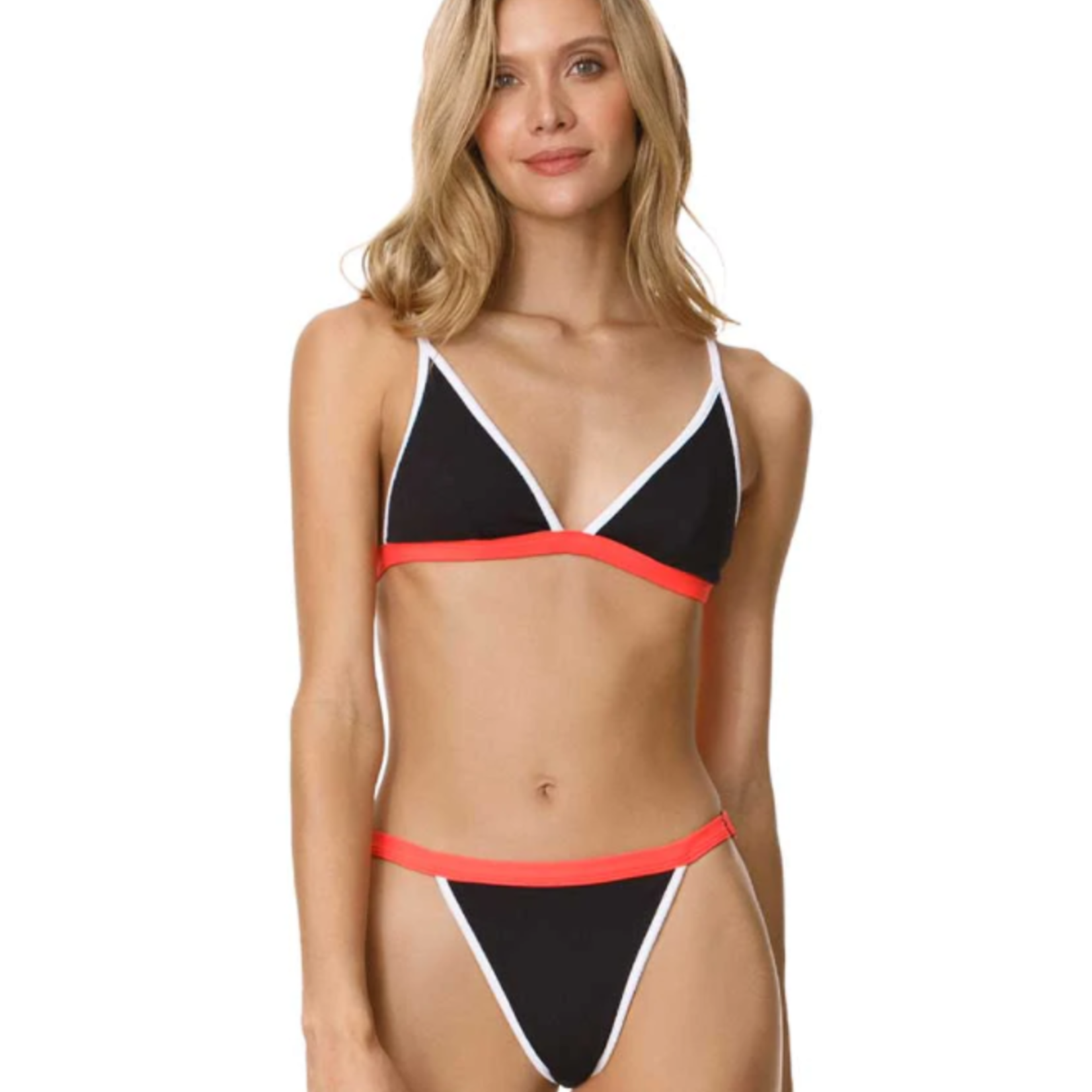 MAAJI Women's Maaji Reversible Ebony Islandia Black Cheeky Bikini Bottom