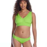 Becca Becca American Fit Green Bikini Bottom (Size Large)