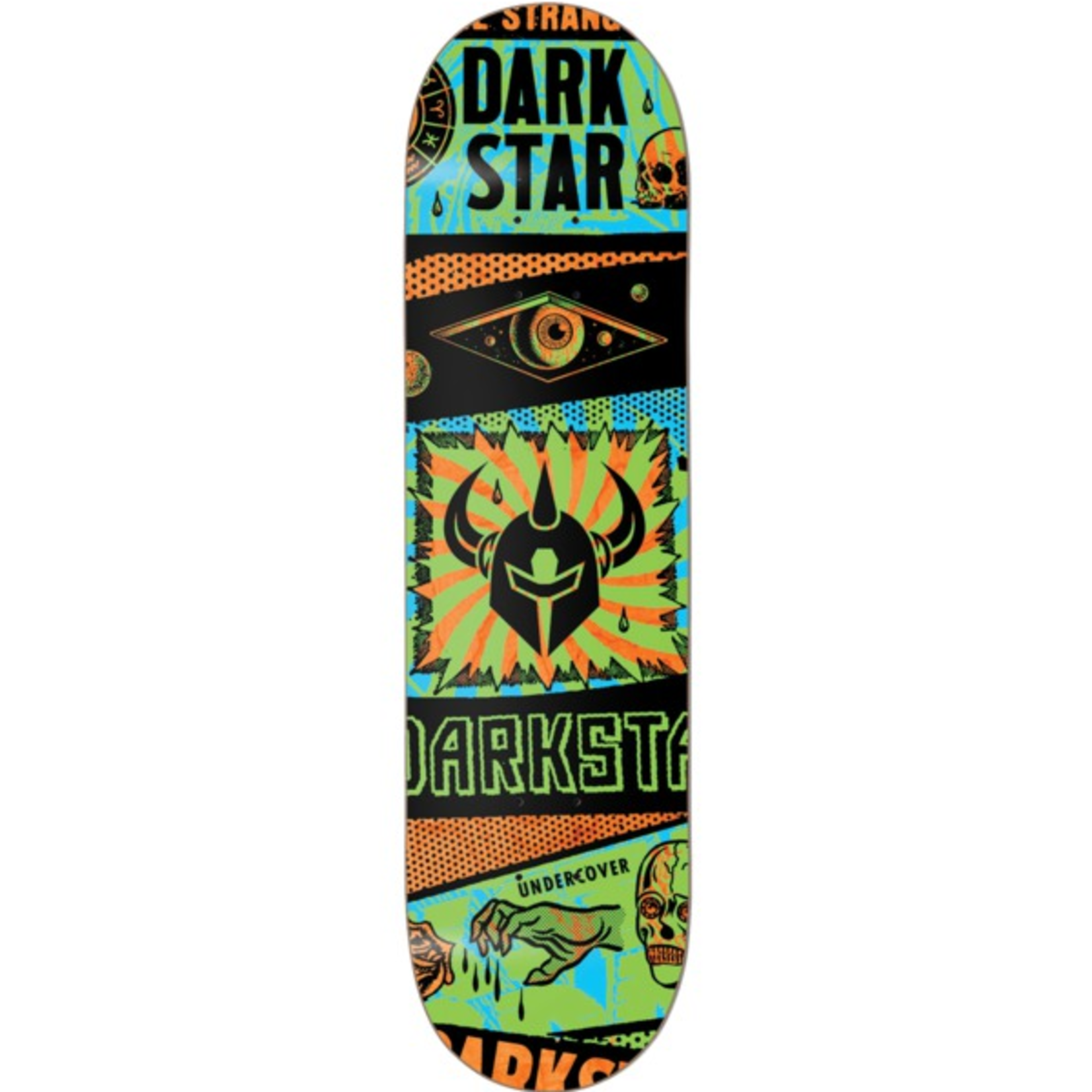 DARKSTAR SKATEBOARDS DARKSTAR COLLAPSE GREEN HYB SKATEBOARD DECK 8.25