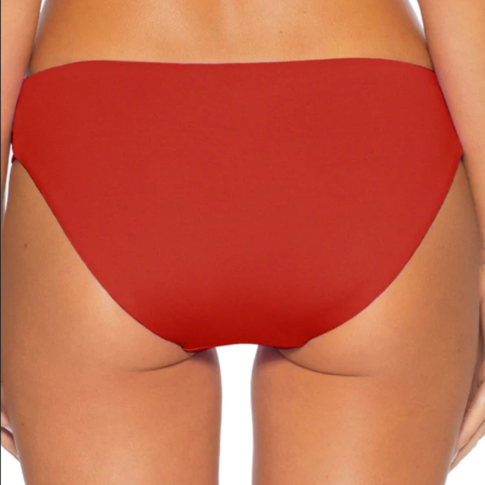 Becca American Tab Side Red Bikini Bottom (Size Large)