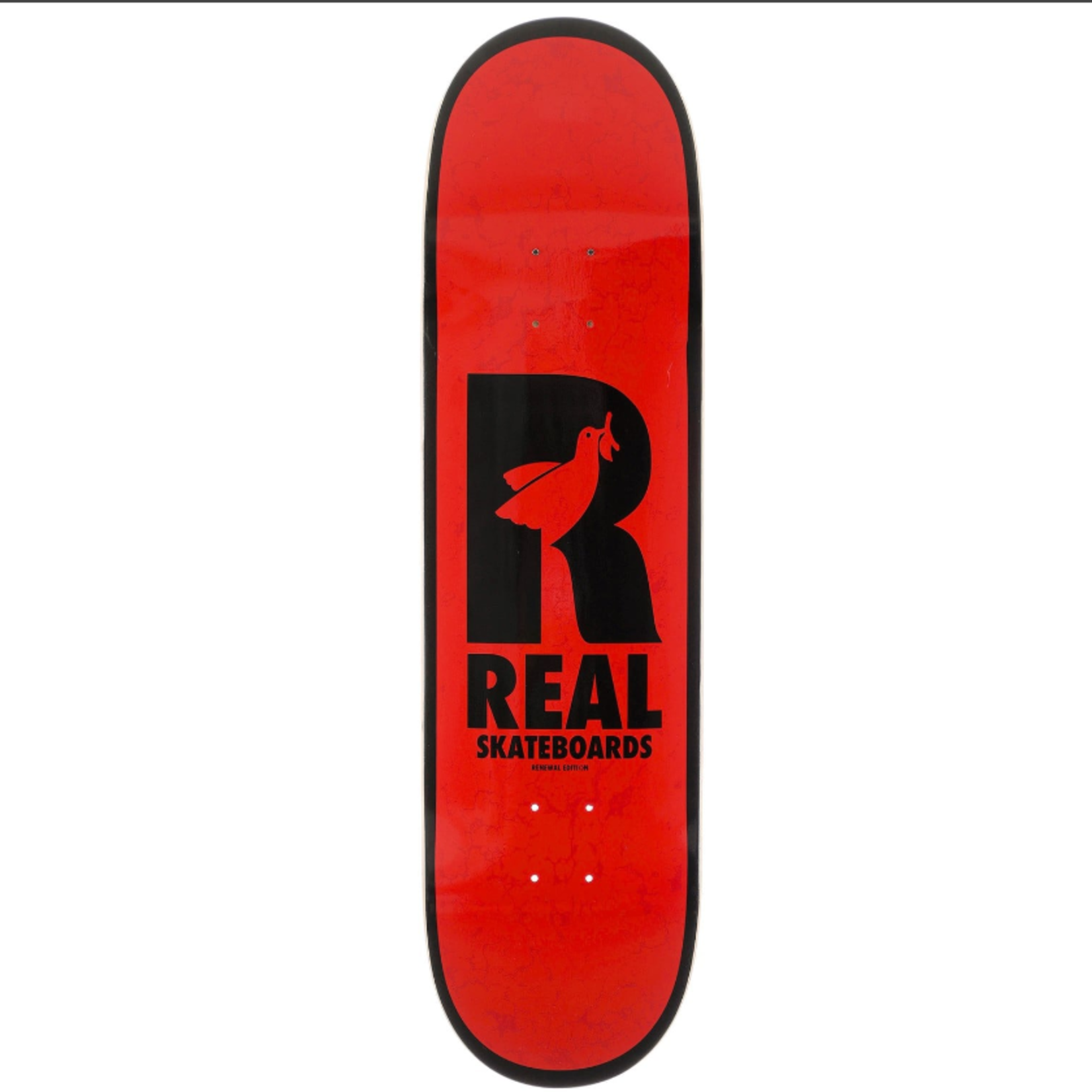 REAL  SKATEBOARDS REAL DOVES REDUX DECK RED/BLACK SKATEBOARD DECK 8.5
