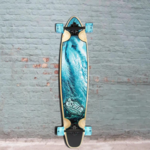 Stella Stella Bamboo Flotsam  42" Kicktail Longboard Complete Blue Wave