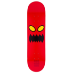 TOY MACHINE TOY MACHINE MONSTER FACE  SKATEBOARD DECK (RED)  8.0