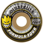 Spitfire Spitfire Formula Four Conical Skateboard Wheels 54mm 99a (Black/Yellow)