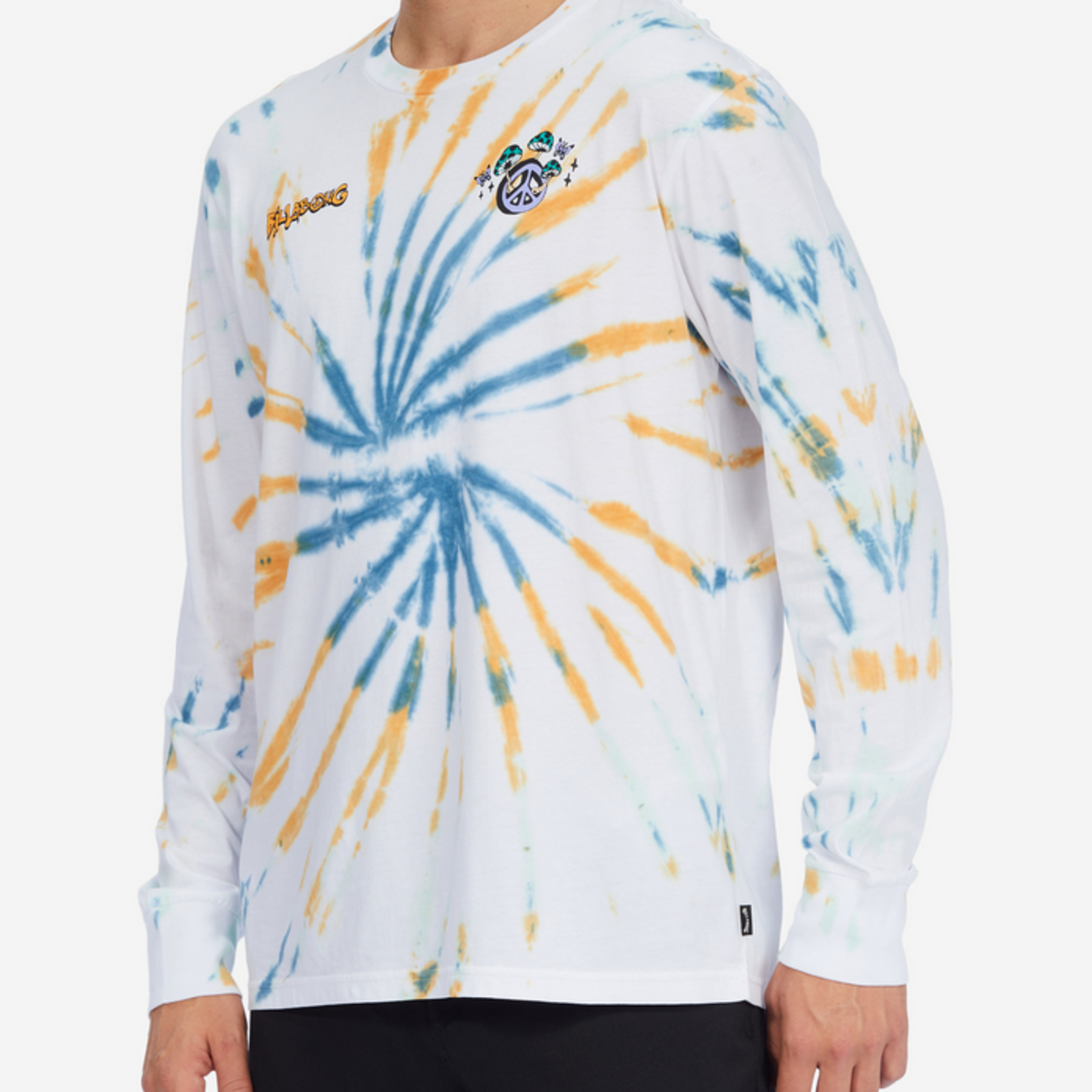Billabong Billabong Grow Organic Tie Dye Long Sleeve Tshirt