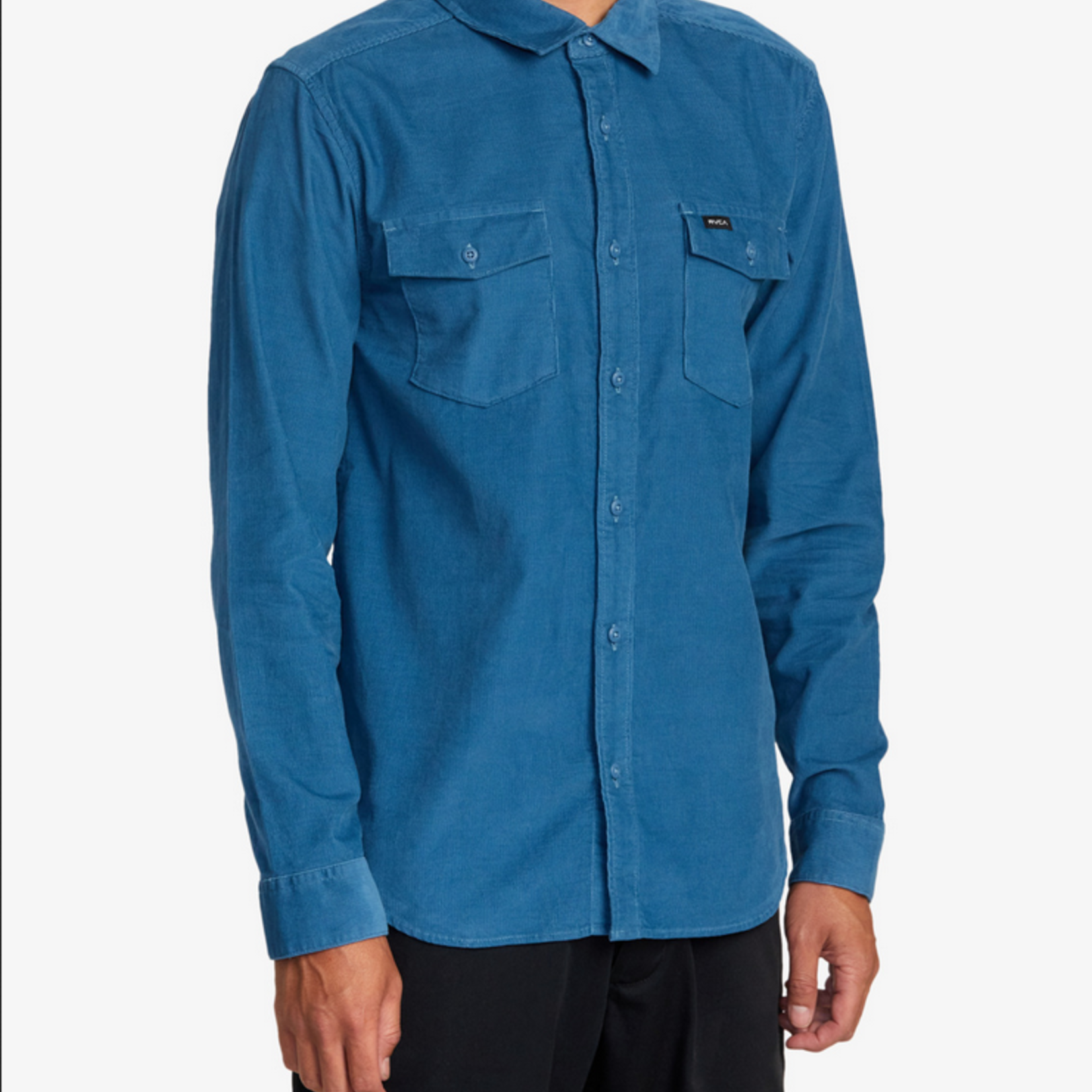 RVCA MEN'S RVCA FREEMAN CORD BUTTON DOWN SHIRT