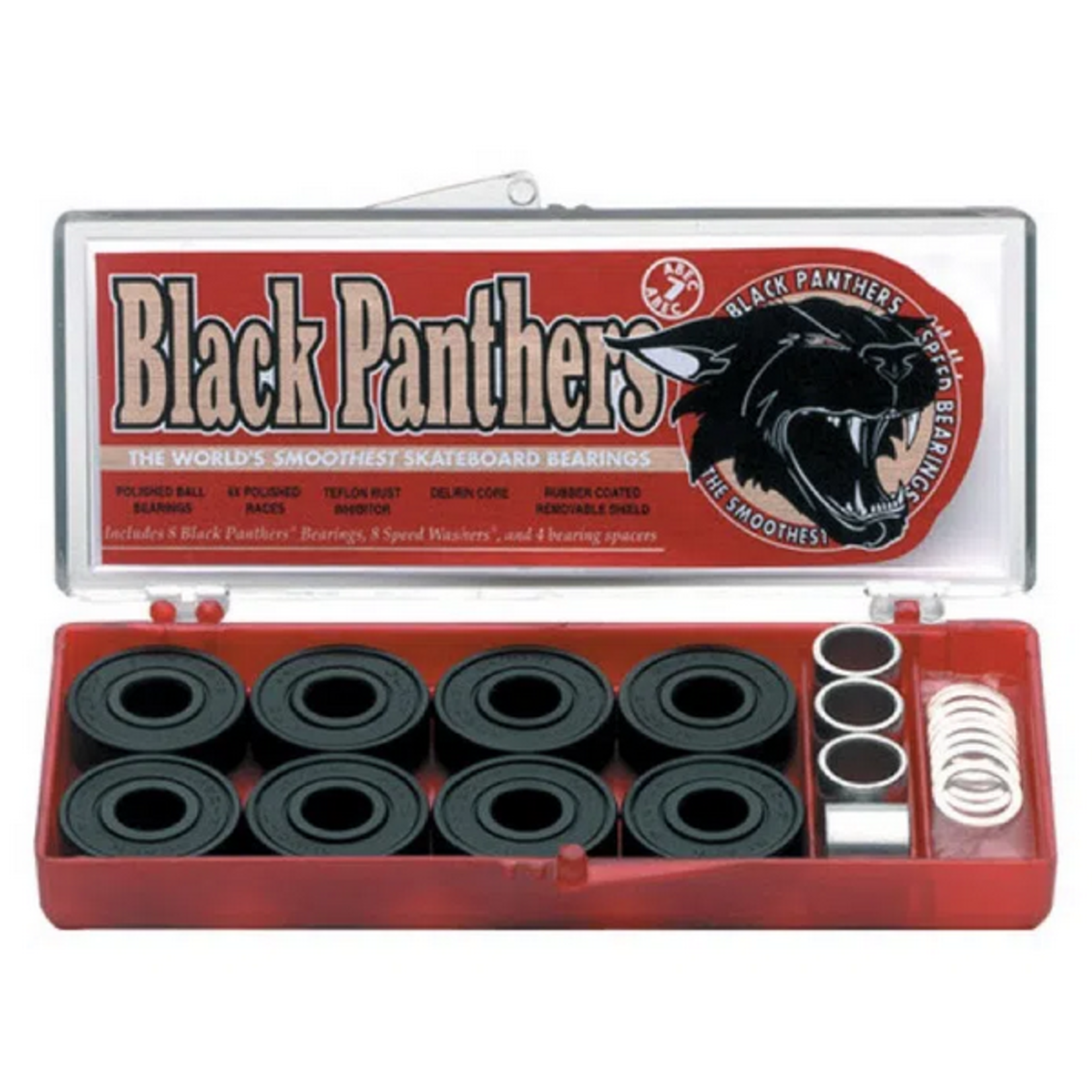 Black Panther SHORTY'S BLACK PANTHER ABEC 7 SKATEBOARD BEARINGS