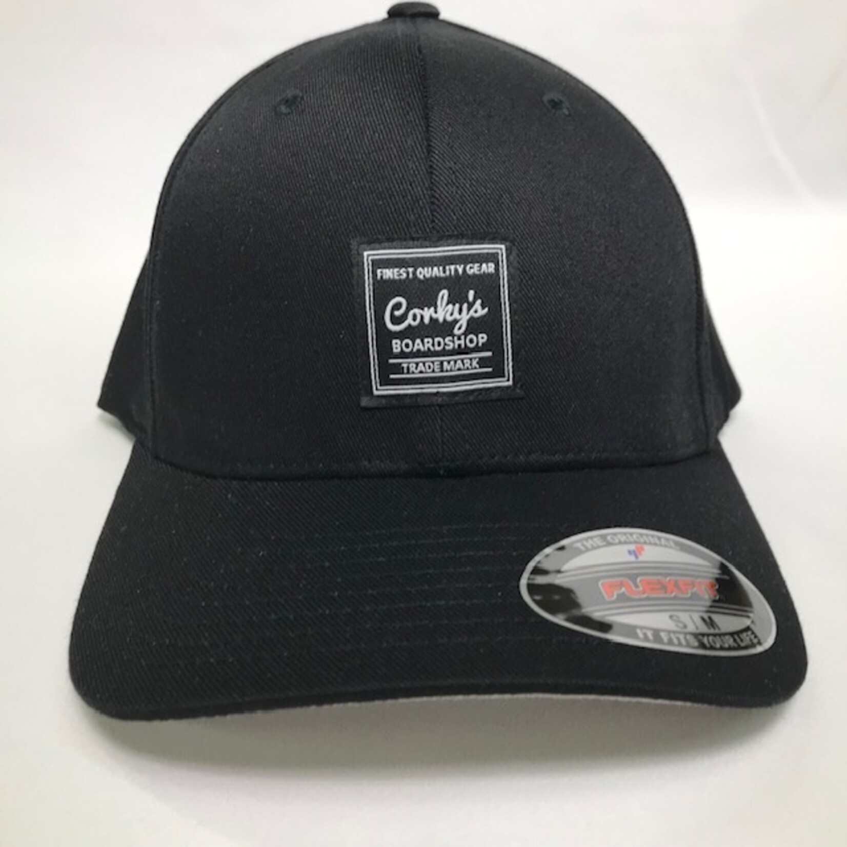 Corkys Corky's Boardshop Patch Logo Flex-Fit Hat