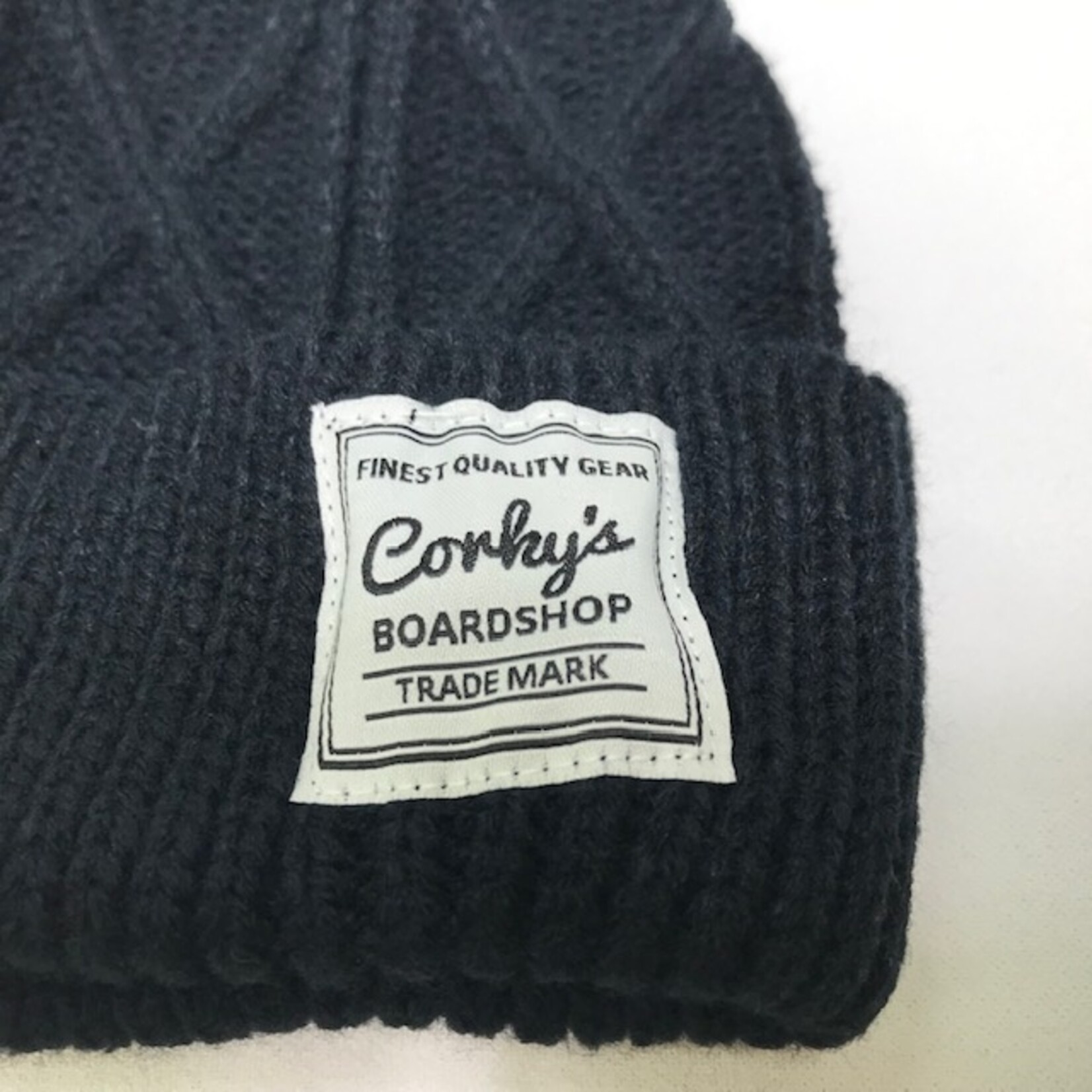 Corkys Corky's Boardshop Patch Logo Knit Beanie