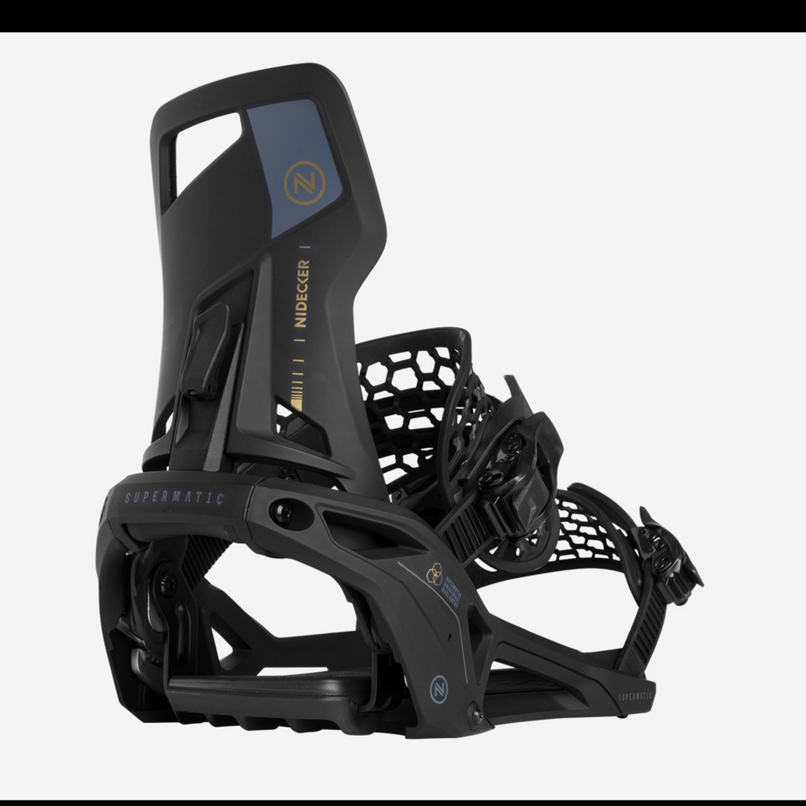 Nidecker Supermatic Dual Entry Snowboard Bindings 2024