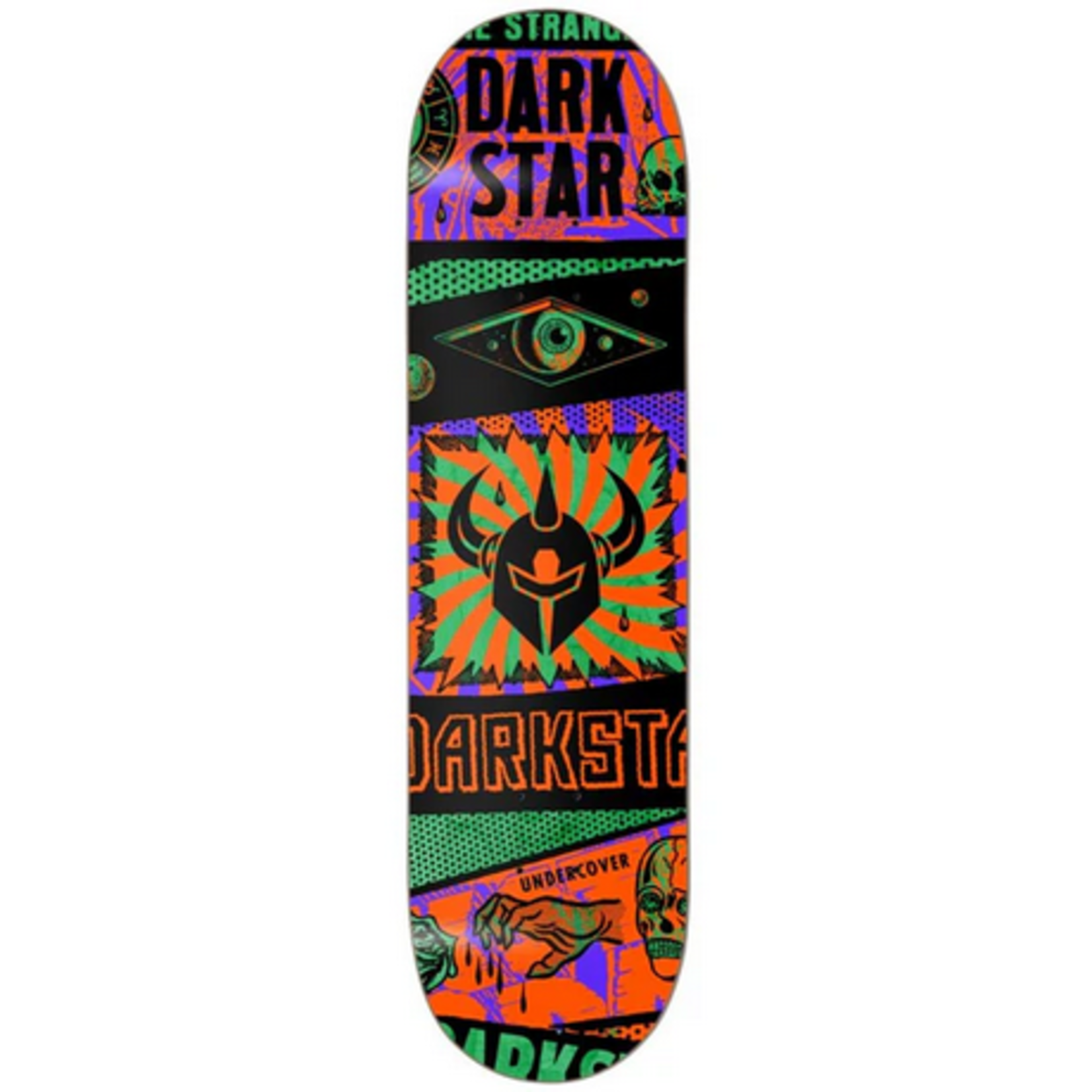 Creature Darkstar Collapse Orange Hybrid Skateboard Deck 8.25