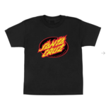 Santa Cruz YOUTH SANTA CRUZ TRUE OVAL FLAME DOT TSHIRT