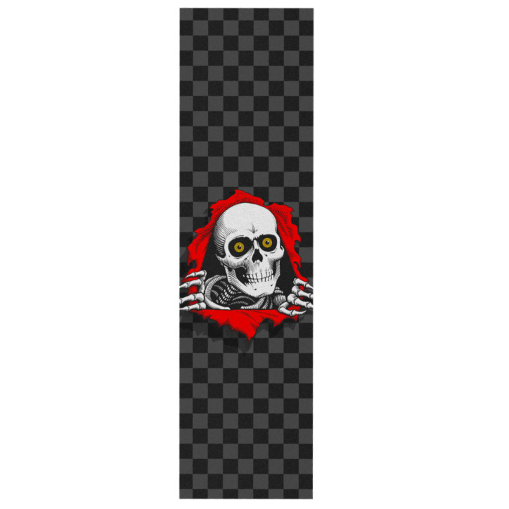 POWELL PERALTA Powell Peralta Ripper Checker Black Skateboard Grip Tape 9 x 33