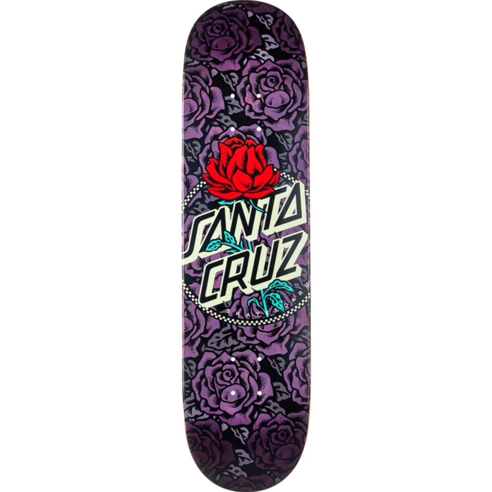 Santa Cruz Santa Cruz Rosette Ringed Dot Skateboard Deck 8.0