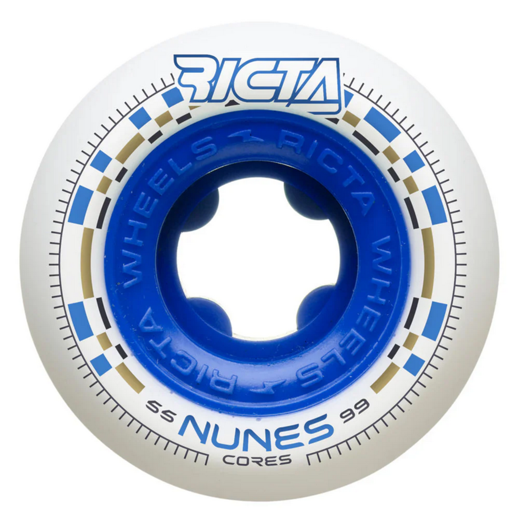 RICTA Ricta Nunes Core White Skateboard Wheels 55mm 99a