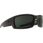Spy Spy General SOSI ANSI RX Black Sunglasses - Happy Gray Green Polar Mirror
