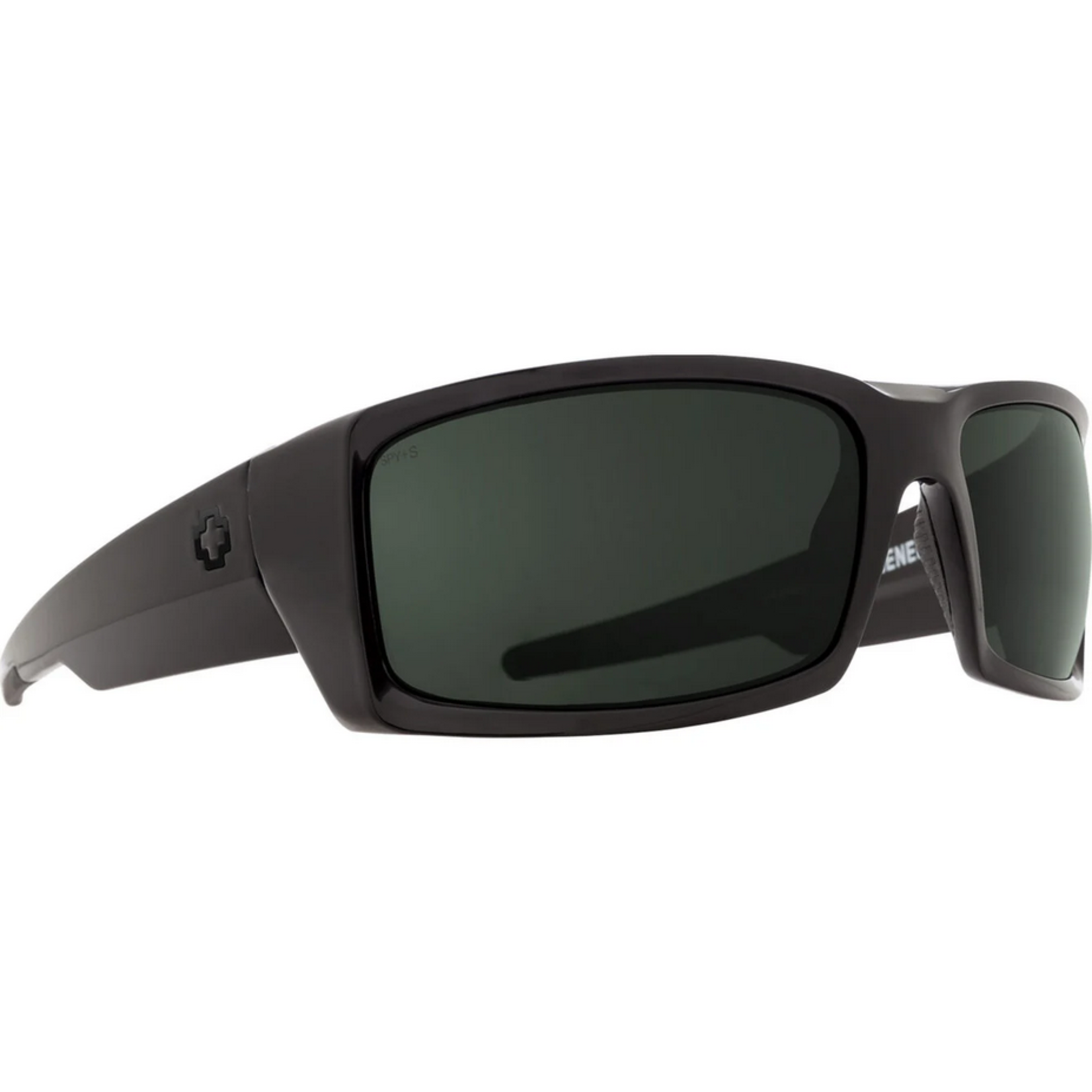 Spy Spy General SOSI ANSI RX Black Sunglasses - Happy Gray Green Polar Mirror