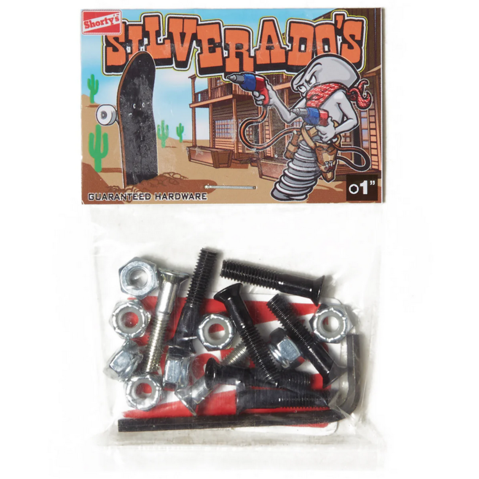 Shortys Shorty's Silverado Skateboard Hardware Allen 1"