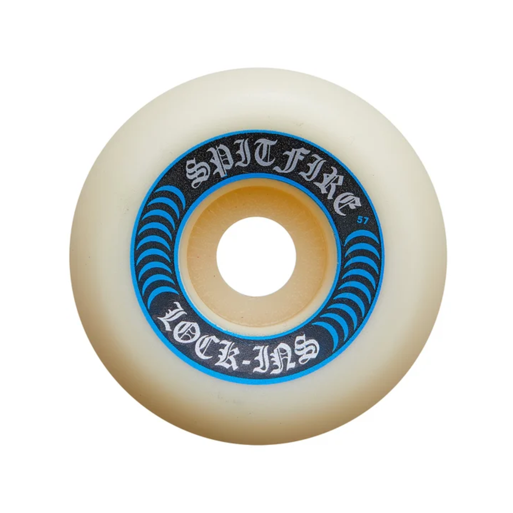 BONES Spitfire Formula Four Lock-Ins Skateboard Wheels 55MM 99A (WHITE/BLUE)