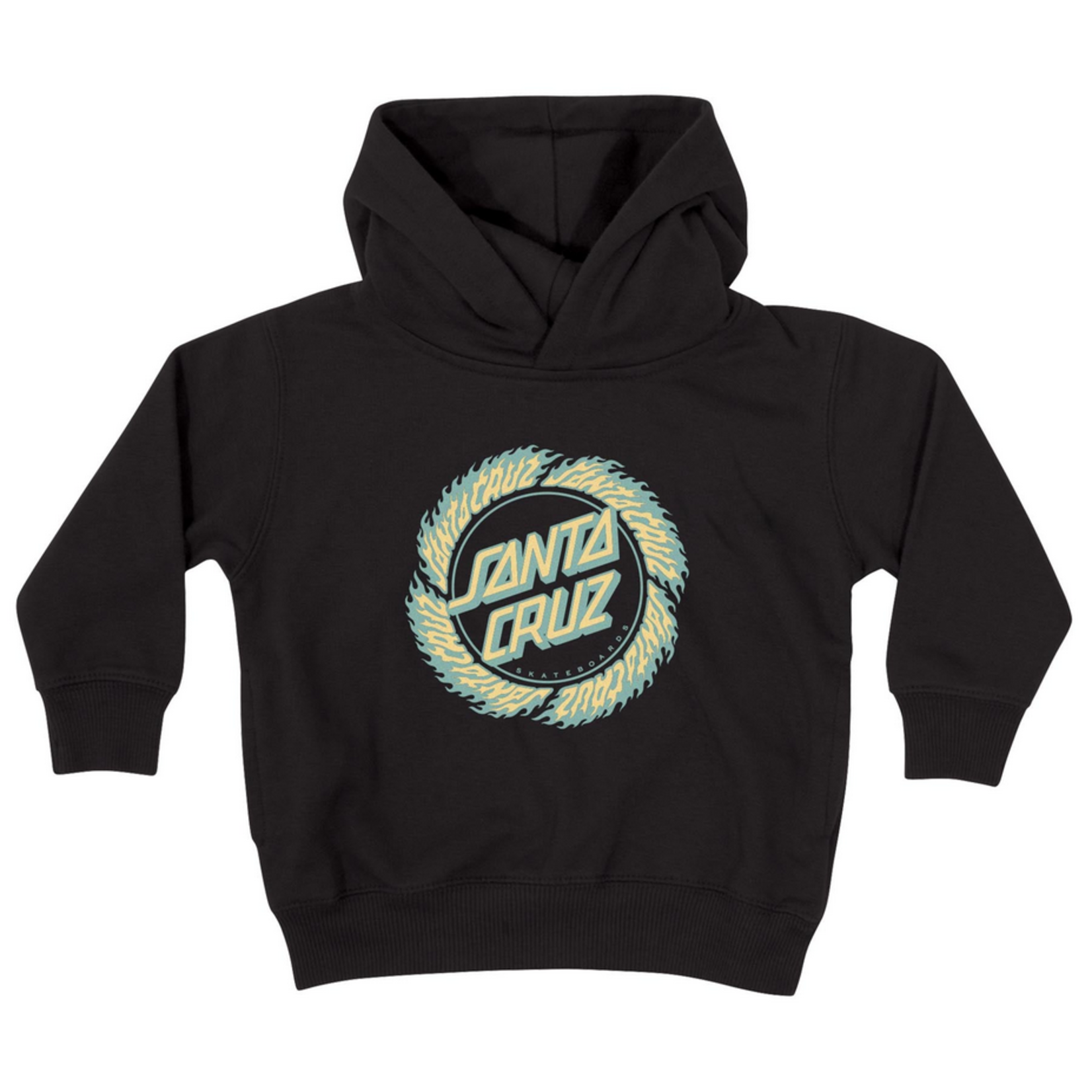 Santa Cruz Youth Santa Cruz Flame Ringed Dot Logo Pullover Hoodie