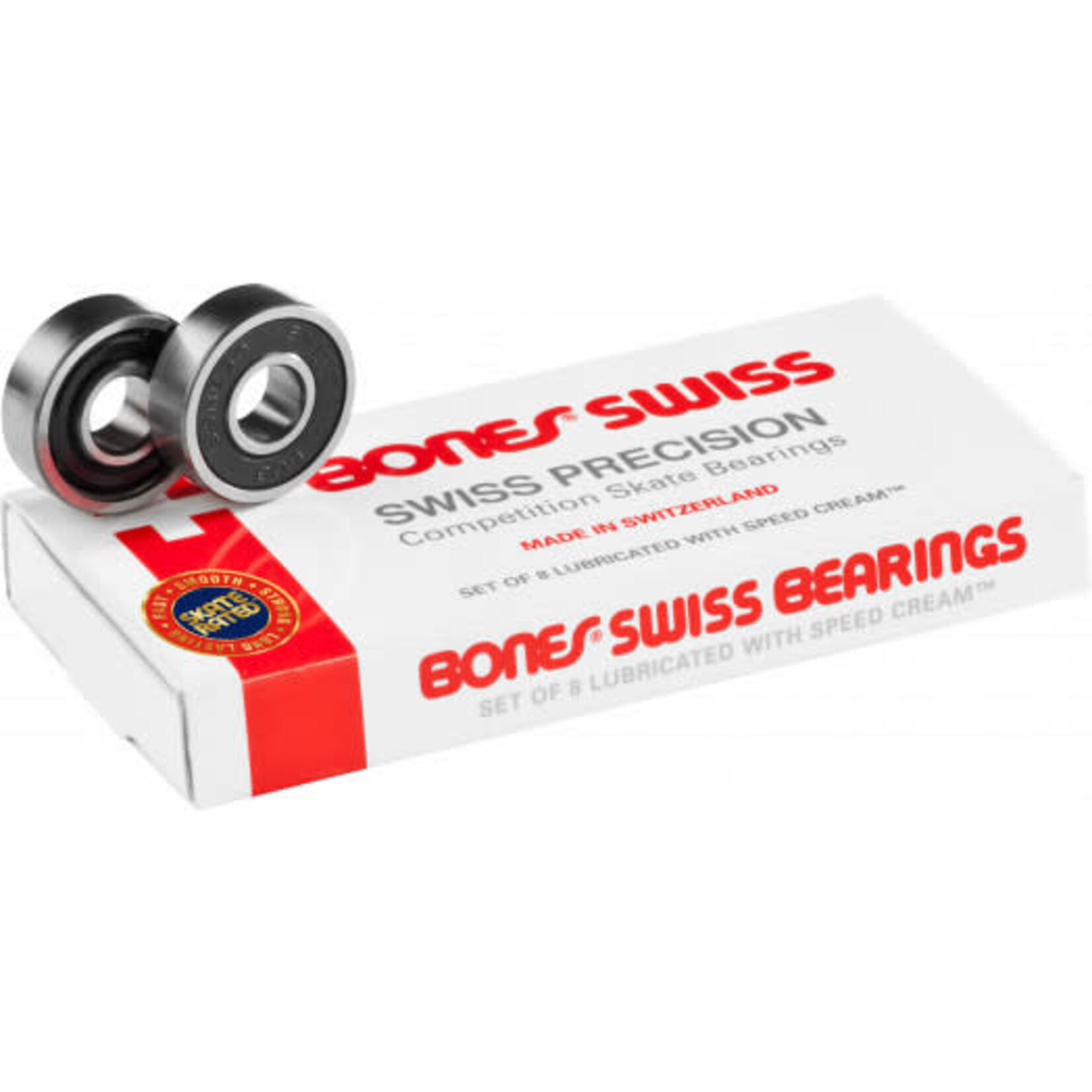 BONES Bones Swiss Skateboard Bearings (Set Of 8)
